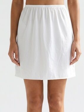 Vintage French Maid White Slip Skirt | Lace Trim | Y2K Lingerie |‎ Coquette